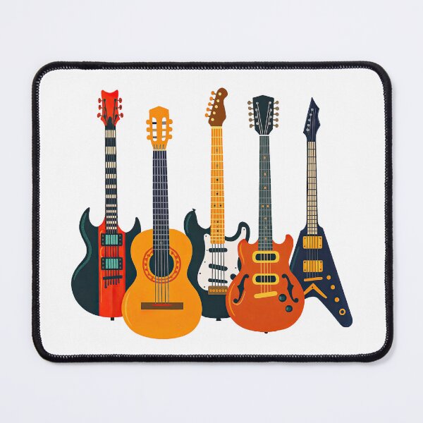 Item preview, Guitar Collection Art - Vintage and Electric Instrument Design designed and sold by ArtfulWeave.