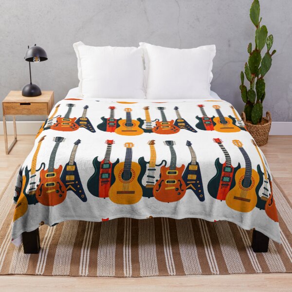 Item preview, Guitar Collection Art - Vintage and Electric Instrument Design designed and sold by ArtfulWeave.