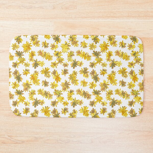 Item preview, Golden Daisies Floral Pattern – Oil Pastel Textured Flower Design for Home Decor & Apparel designed and sold by Millefolia Design .