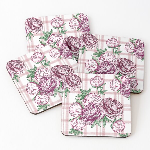 Item preview, Peonie Chicky check designed and sold by lime-pine design.