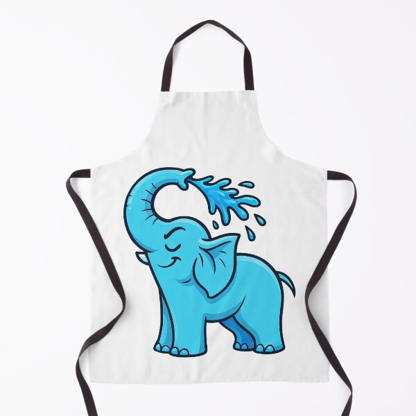 Item preview, Cute Blue Elephant Splash - Adorable Animal Cartoon designed and sold by ArtfulWeave.