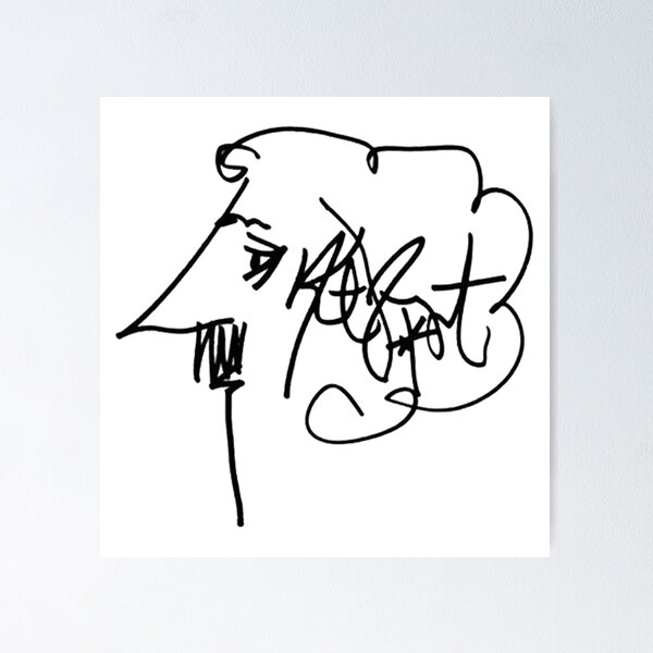 Item preview, Vintage Kurt Vonnegut Signature Icon designed and sold by RogerMartha.