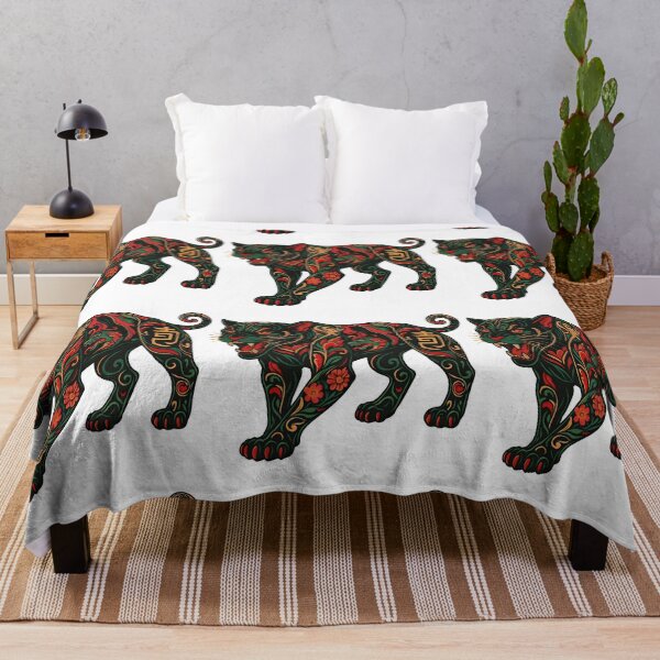 Item preview, Tattoo Panther Art - Tribal Floral Jungle Beast Design designed and sold by ArtfulWeave.