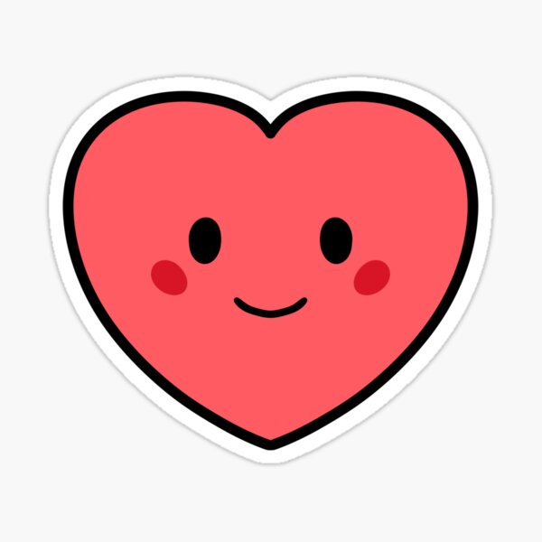 Item preview, Happy Face Heart designed and sold by unique0703.