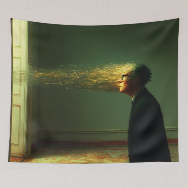 Item preview, Mind Expansion – Surreal Portrait with a Beam of Enlightenment designed and sold by GM-Creativeone.