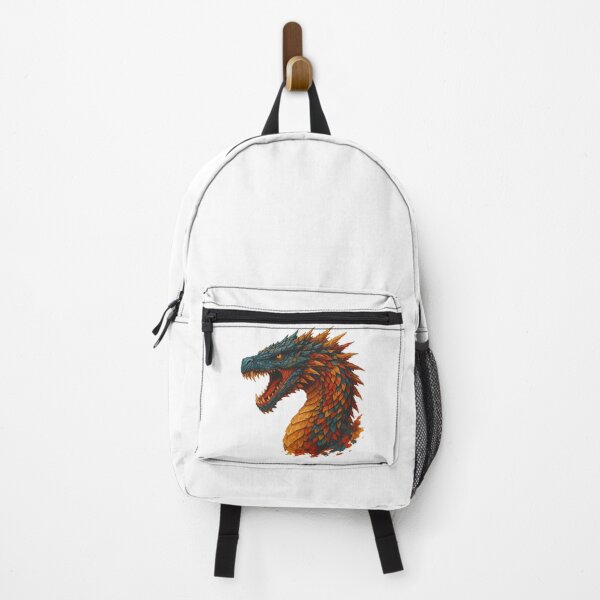Item preview, Fiery Dragon Head - Ferocious Fantasy Reptile Illustration designed and sold by ArtfulWeave.