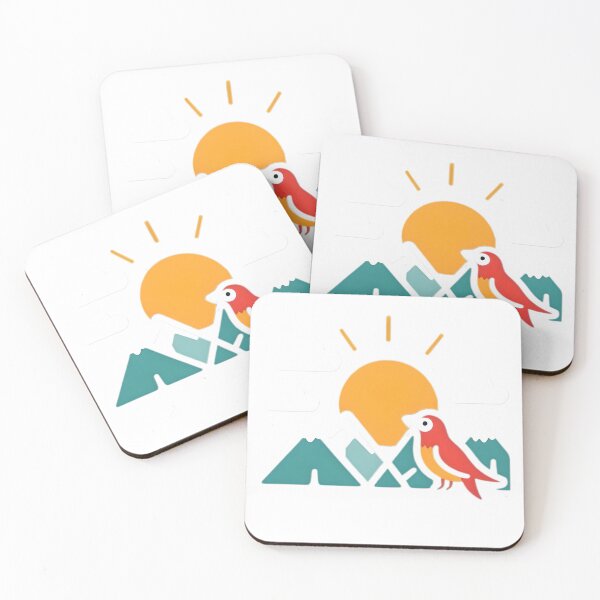 Item preview, birds and mountains designed and sold by SanchillShop.