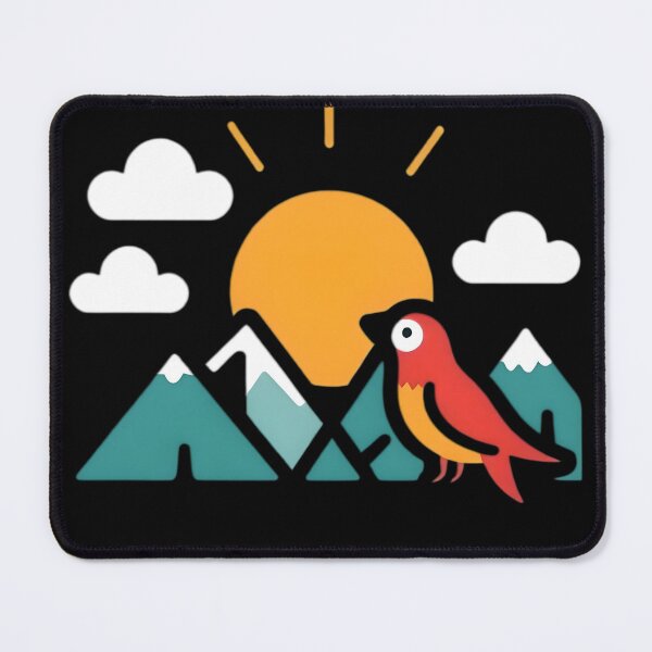 Item preview, birds and mountains designed and sold by SanchillShop.