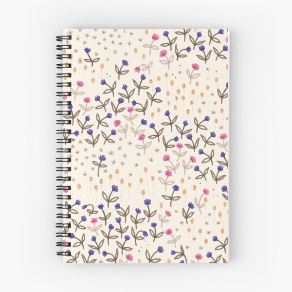 Item preview, Tiny Sketched Flowers Pattern – Playful Marker Floral Design for Apparel & Decor designed and sold by Millefolia Design .
