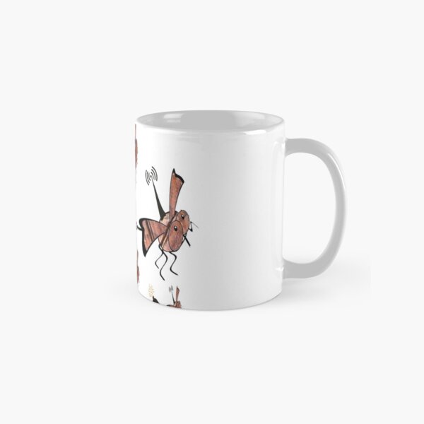 Radio controlled, robot fly, mini drone, Ornithopter pulling a bomb. Killer drones, slaughterbots, swarm. Classic Mug