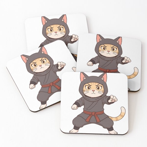 Item preview, cat ninja designed and sold by SanchillShop.