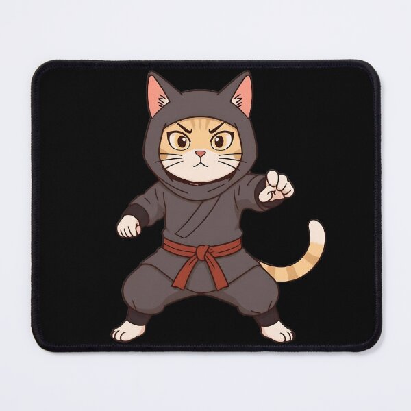 Item preview, cat ninja designed and sold by SanchillShop.