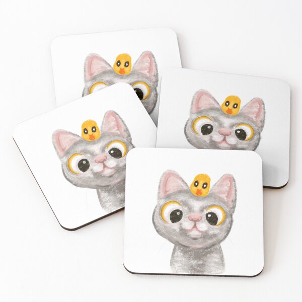 Item preview, The Kitten and the Duckling designed and sold by GOLFGOLFGAP.