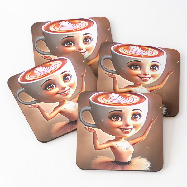 Item preview, Ballerina Cappucina - beautiful female ballet dancer cup brainrot meme designed and sold by EmeraldeaArt.