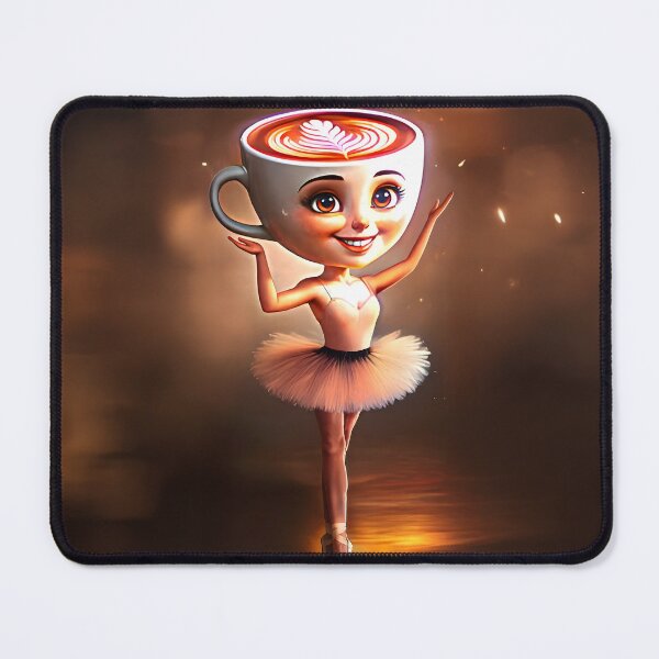 Item preview, Ballerina Cappucina - beautiful female ballet dancer cup brainrot meme designed and sold by EmeraldeaArt.