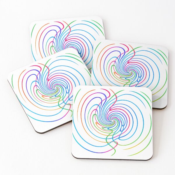 Item preview, Colorful Vortex Spiral - Psychedelic Swirl Energy Art designed and sold by ArtfulWeave.