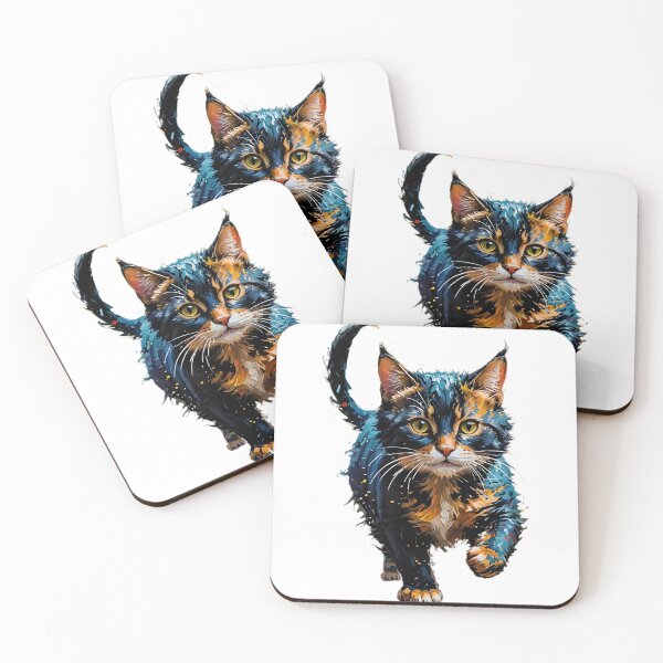 Item preview, Cat painted with watercolors designed and sold by SanchillShop.