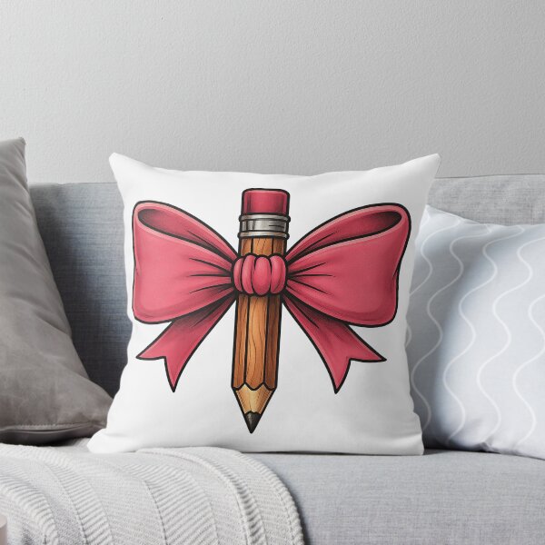 Item preview, Pencil and Pink Bow - Cute Back to School Stationery Design designed and sold by ArtfulWeave.