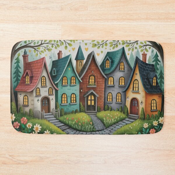 Item preview, Whimsy Village Path designed and sold by Random Designs.