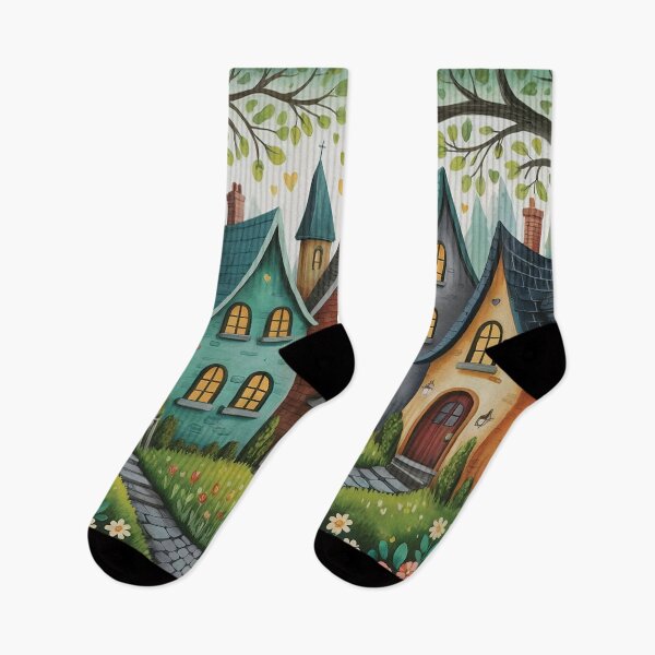 Item preview, Whimsy Village Path designed and sold by Random Designs.