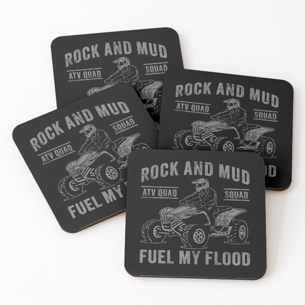 Item preview, ATV Quad Rock and Mud Fuel my Flood designed and sold by Maud Tee Art.