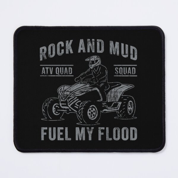 Item preview, ATV Quad Rock and Mud Fuel my Flood designed and sold by Maud Tee Art.