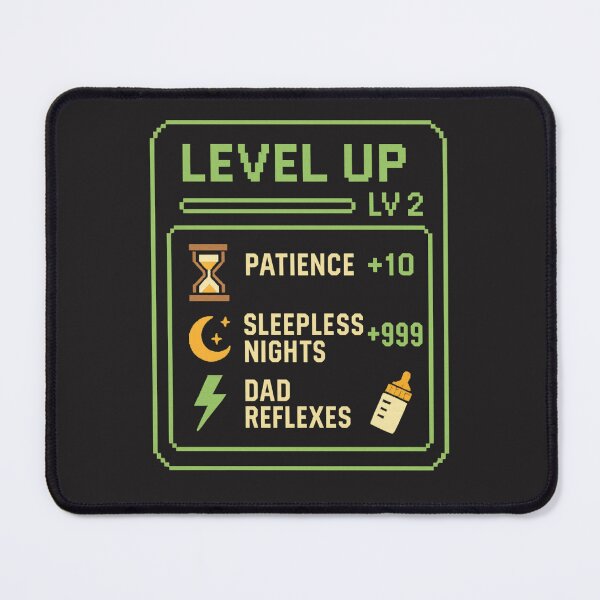 Item preview, XP Gained: Patience, Sleepless Nights, Dad Reflexes designed and sold by Aube11.