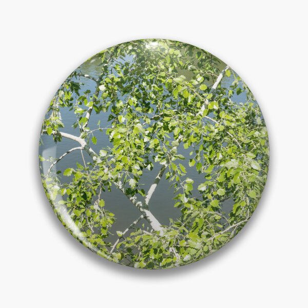 Item preview, Summery Aspen Treetop over Calm River designed and sold by Georgia Mizuleva.