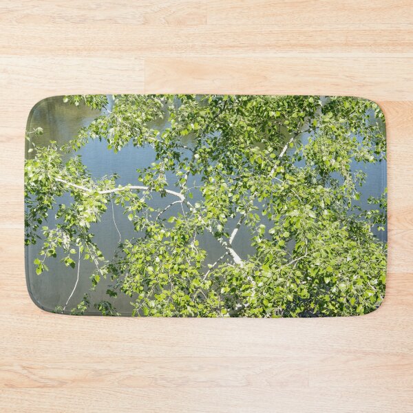 Item preview, Summery Aspen Treetop over Calm River designed and sold by Georgia Mizuleva.