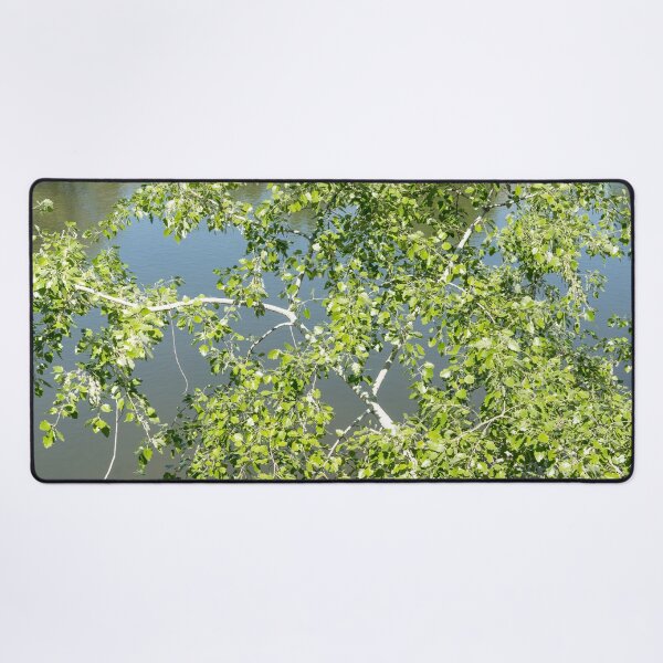 Item preview, Summery Aspen Treetop over Calm River designed and sold by Georgia Mizuleva.