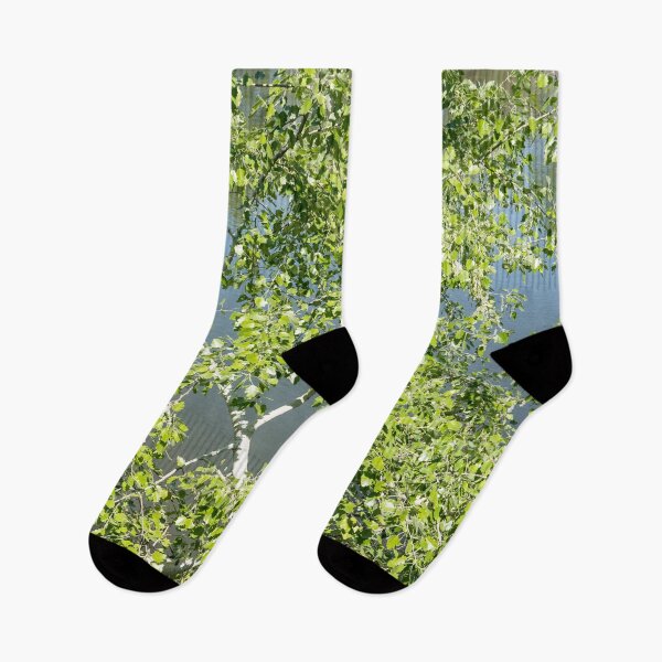 Item preview, Summery Aspen Treetop over Calm River designed and sold by Georgia Mizuleva.