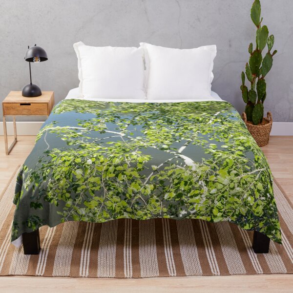 Item preview, Summery Aspen Treetop over Calm River designed and sold by Georgia Mizuleva.