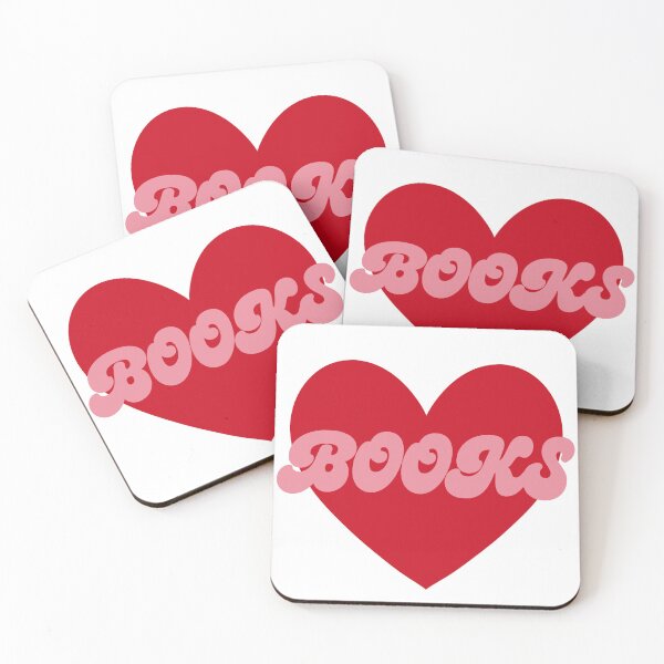 Item preview, I love books (red and pink) designed and sold by grxcepayne.