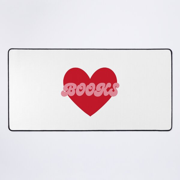 Item preview, I love books (red and pink) designed and sold by grxcepayne.