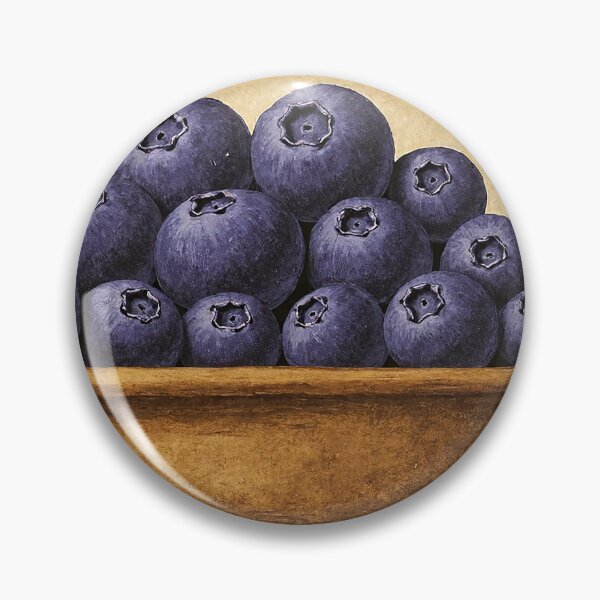 Item preview, Retro Blueberry Fruit Sticker Label designed and sold by Wordsmith-Wear.