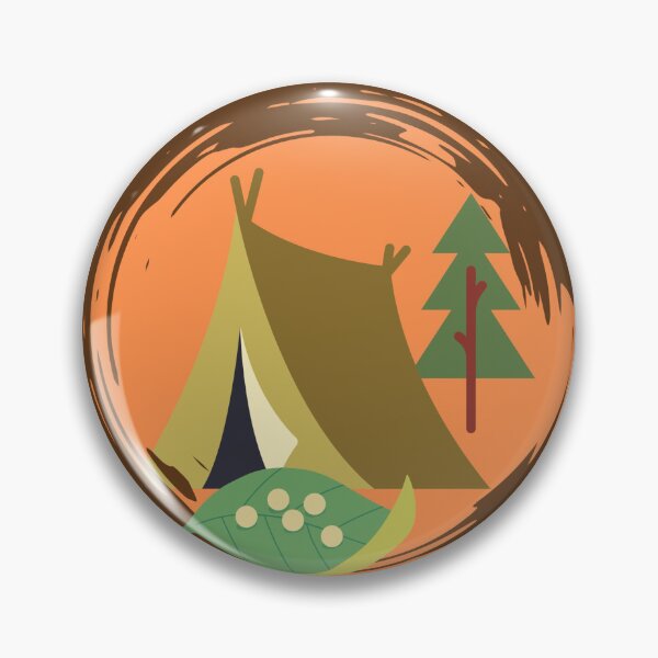 Item preview, Egg LVL Camping badge Camp Enchanted designed and sold by CampEnchanted.