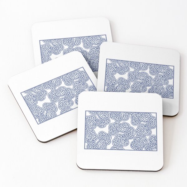 Item preview, Kumo - Taisho Modern Harmony Cloud Pattern in Muted Blue designed and sold by tokomoroJP.