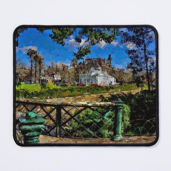 Item preview, Impressionist Painting of the Conservatory Gardens, Rosalind Park and the Old Bendigo Town Hall - Bendigo, Victoria, Australia designed and sold by Steven Jodoin.