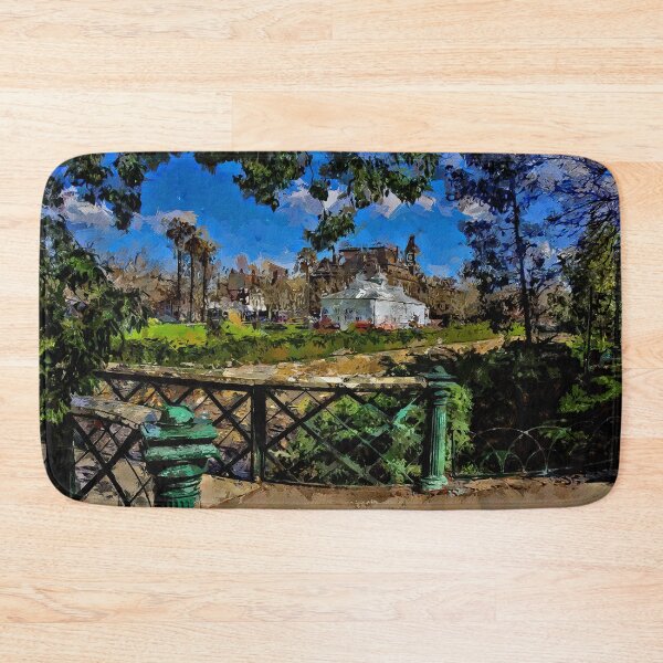 Item preview, Impressionist Painting of the Conservatory Gardens, Rosalind Park and the Old Bendigo Town Hall - Bendigo, Victoria, Australia designed and sold by Steven Jodoin.