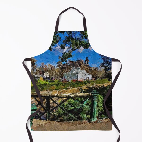Item preview, Impressionist Painting of the Conservatory Gardens, Rosalind Park and the Old Bendigo Town Hall - Bendigo, Victoria, Australia designed and sold by Steven Jodoin.