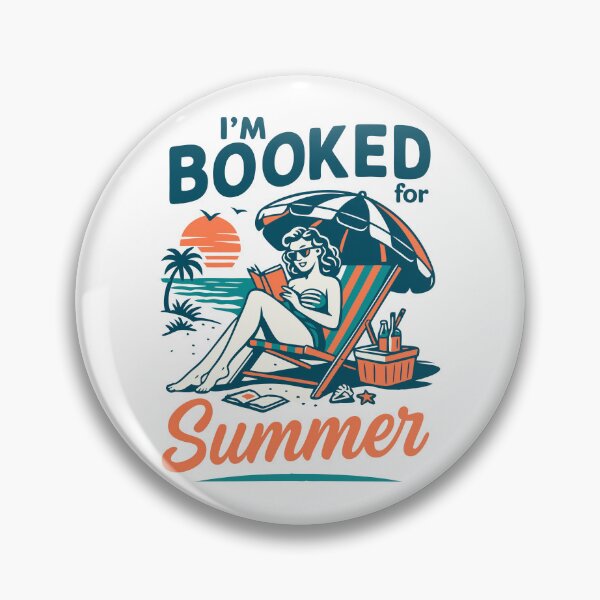 Item preview, I'm Booked For The Summer Book Girl designed and sold by Blok45.