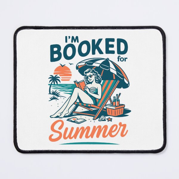 Item preview, I'm Booked For The Summer Book Girl designed and sold by Blok45.