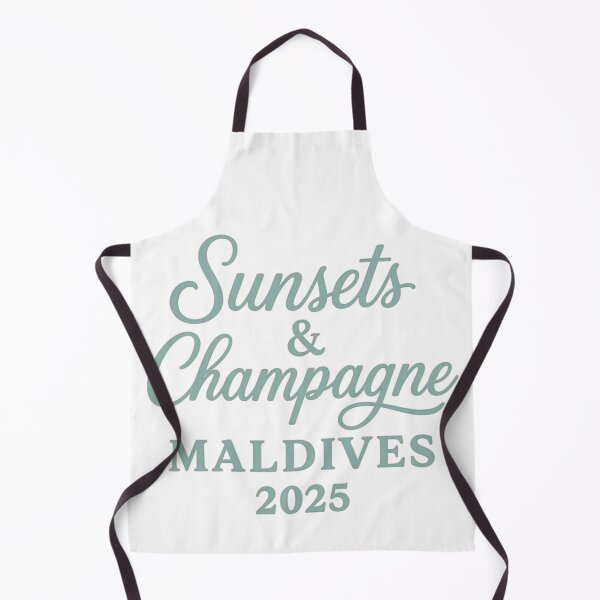 Item preview, Sunsets & Champagne – Maldives 2025 Honeymoon Quote | Romantic Island Escape Sticker & Sublimation Design designed and sold by Memorph.