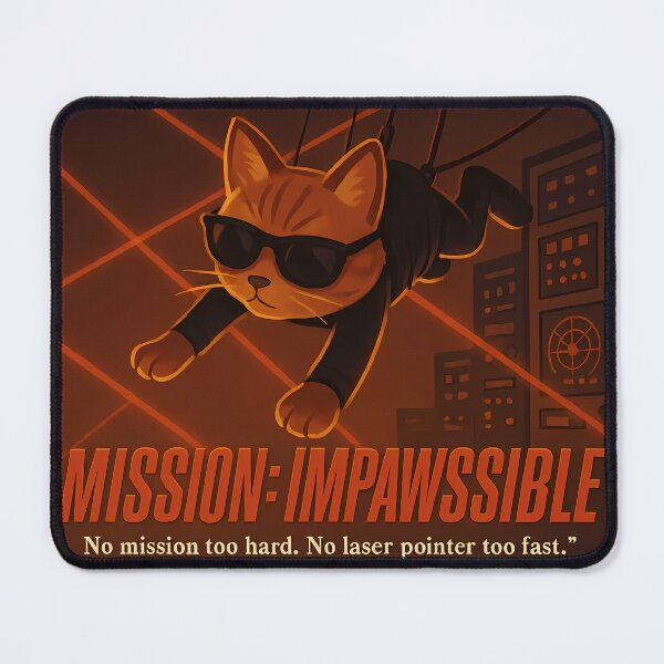 Item preview, Mission: ImPawssible - Feline Agent on the Prowl designed and sold by vanko-vnc.