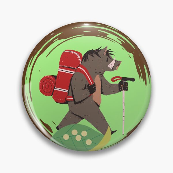 Item preview, EGG LVL Hiker badge Camp Enchanted designed and sold by CampEnchanted.