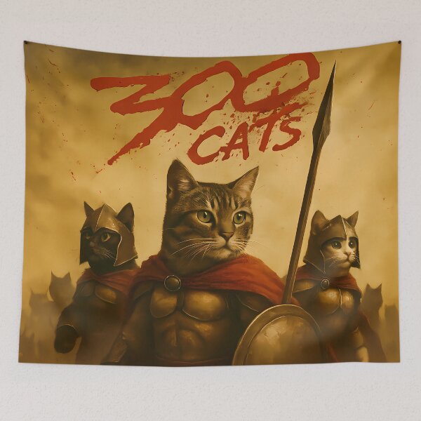 Item preview, 300 Cats: This Is Cat-Sparta! designed and sold by vanko-vnc.