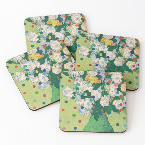 Item preview, White roses with confetti designed and sold by Carinaprint.