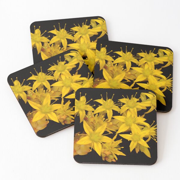 Item preview, Yellow Sedum Acre Macro Cluster Bloom designed and sold by Goiko7Margarita.