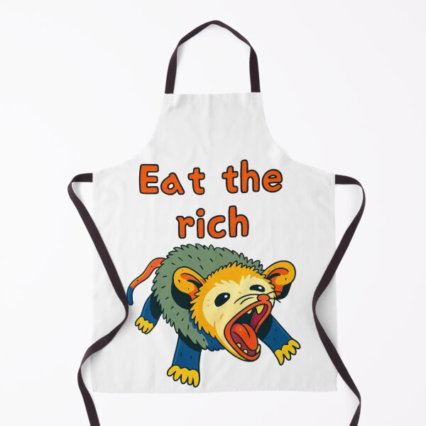 Item preview, Eat the Rich, Possum, protest, Justice, funnyfits70, Humor, Funny, retro, vintage, funny quotes, animal humor, designed and sold by FunnyFits70.