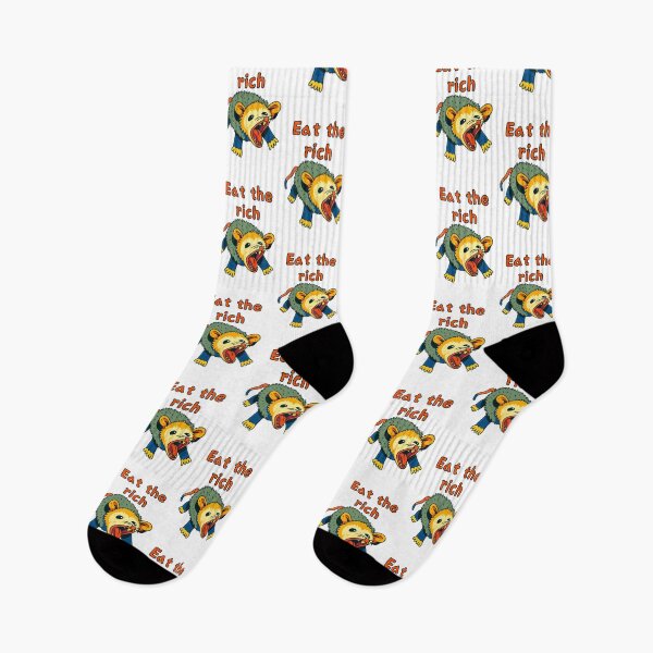 Item preview, Eat the Rich, Possum, protest, Justice, funnyfits70, Humor, Funny, retro, vintage, funny quotes, animal humor, designed and sold by FunnyFits70.